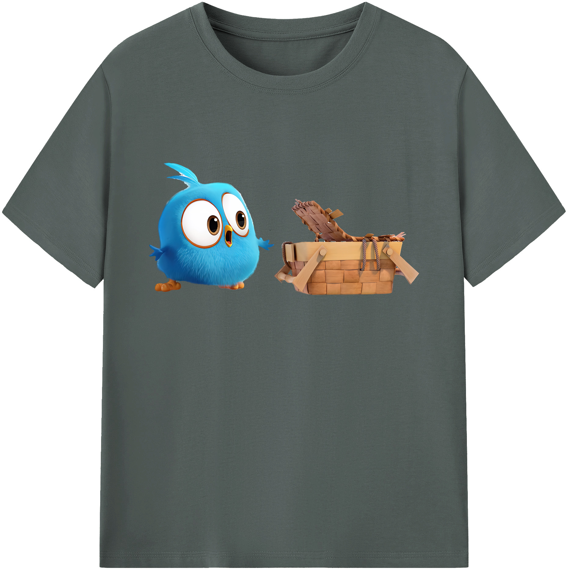 （画像用） Angry Birds アングリーバード 綿100％ メンズ半袖Tシャツ｜肌触りやわらか＆通気性